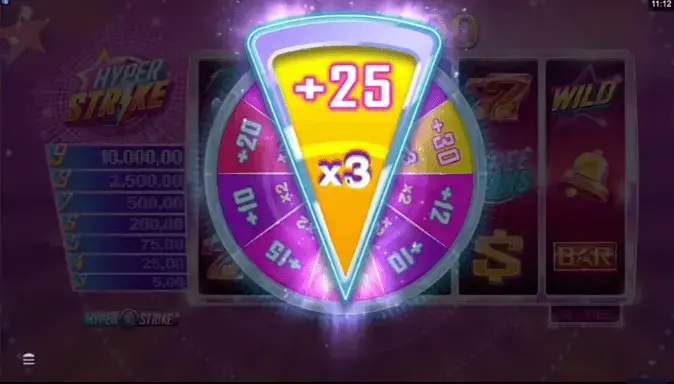 Hyper Strike online slot machine - multipliers